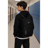 lumberjack CT-1041 Siyah Unisex Sırt Çantası Okul Spor Seyahat Günlük Kullanım Çok Bölmeli Geniş Hacimli Çanta