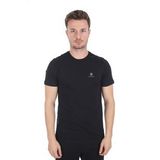 Lumberjack Ct102 Düz Siyah Bisiklet Yaka Erkek T-Shirt