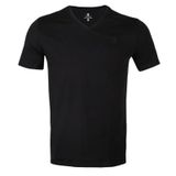Lumberjack Ct106 V Neck Erkek Siyah Yuvarlak Yaka Tişört, M