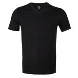Lumberjack Ct106 V Neck Erkek Siyah Yuvarlak Yaka Tişört, S