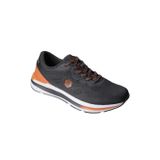 LUMBERJACK Erkek Siyah Gri Sneaker Örgu Memory Taban Spor Ayakkabı