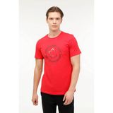 Lumberjack Erkek T-Shirt Kırmızı 101570748 ml Renato 11ITL1030 4fx - XL
