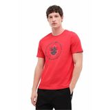 Lumberjack Erkek T-shirt, Maple Leaf Baskılı, Kırmızı, 2XL