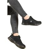 Lumberjack Erkekler için Agatha II Full Siyah Spor Ayakkabı Düz Taban ve Tekstil Malzeme V13