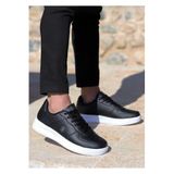 Lumberjack Finster Unisex Siyah Suni Deri Sneaker Ayakkabı, 36 Beden
