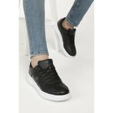 Lumberjack Finster Wmn 1fx Kadın Siyah Sneaker Suni Deri Düz Tabanlı Rahat Ayakkabı
