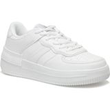 Lumberjack Freya 4Pr Erkek Beyaz Sneaker Ayakkabı Suni Deri Düz Taban ve Memory Foam Konfor