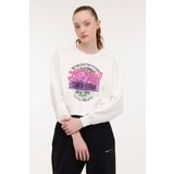 Lumberjack Kadın Bej Sweatshirt L Beden WL BONNI 16SS507 4PR Modeli