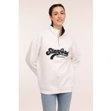 Lumberjack Kadın Bej Sweatshirt S-M Beden WL LYNDA 16GF958 4PR Modeli