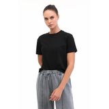 Lumberjack Kadın Siyah Kısa Kollu Tişört L Beden WB 11CT223 6PR Modeli