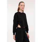 Lumberjack Kadın Siyah Sweatshirt M Beden WL DAKOTA 16SS405 4PR Modeli