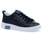 Lumberjack Kadın Suni Deri Sneaker Ayakkabı Siyah Termo Taban 36-40 Bağcıklı Tasarım