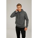 Lumberjack Kapüşonlu Sweatshirt Erkek Gri Renk Günlük Kullanım İçin Kaliteli Kumaş ve Rahat Kesim