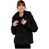 Lumberjack KARINA 2SN71 3 PR Fermuarlı Çıtçıtlı Kapuşonlu Siyah Kadın Mont