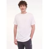 lumberjack Kırık Beyaz Bisiklet Yaka Regular Fit T-Shirt, M, MB CT110 PM C NK T-SH 5FX, Kırık Beyaz-101939416, Erkek