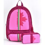 Lumberjack LMCAN24012-14 Pembe Unisex 2'li Kalemlik ve Okul Çantası