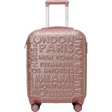 Lumberjack Lugano -K Abs 5pr Pudra Unisex Küçük Boy Valiz - 7F8-Pembe
