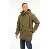 Lumberjack M-Adlers Long Coat 3pr Haki Erkek Uzun Kaban - XL