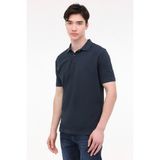 Lumberjack M-Bs20 Bsc Polo T-Sh 4Fx Indigo Erkek Kısa Kol T-Shirt - Mavi