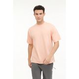 Lumberjack M-BSC C NECK 11BS38 4FX Somon Erkek Kısa Kol T-Shirt - Pembe