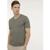Lumberjack M-CT106 BSC V NK T-SH 4FX Haki Erkek T-shirt