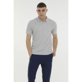 lumberjack M-ct953 Basıc P.t-sh 3fx Grı Melanj Erkek Kısa Kol T-shirt