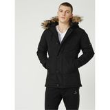 Lumberjack M-SN54 Freddy Coat 2pr Erkek Kışlık Mont - 2XL - Siyah