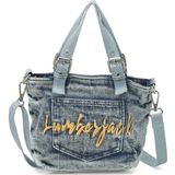 Lumberjack Mavi Kadın El Çantası Denim Materyal ile Şık Tasarım 5*12*15 Cm Ölçülerinde