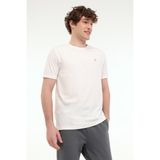 Lumberjack MB CT100 PES C T-SH 5FX KIRIK BEYAZ Erkek Kısa Kol T-Shirt - 2XL