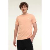 Lumberjack MB CT102 C NK T-SH 5FX CORAL Erkek Kısa Kol T-Shirt - Pembe