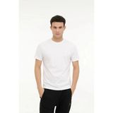 Lumberjack MB CT102 C NK T-SH 5FX KIRIK BEYAZ Erkek Kısa Kol T-Shirt - 2XL