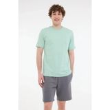 Lumberjack MB CT102 C Nk T-Sh A Mınt Erkek Kısa Kol T-Shirt - Yeşil