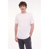 Lumberjack MB CT110 Pm C Nk T-Sh 5fx Kırık Beyaz Erkek Kısa Kol T-Shirt - 2XL