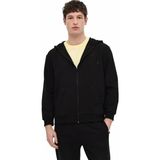 Lumberjack MB SN72 Fz Hod 6fx Siyah Erkek Fermuarlı Sweatshirt