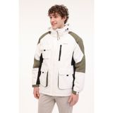 Lumberjack ML GOMNIS 2URBN06 4PR Ekru Erkek Kısa Kaban - Beyaz - 2XL