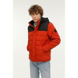 Lumberjack ml Klaun 2CMH2527-001 3pr Kiremit Erkek Kısa Kaban - Siyah - Kırmızı