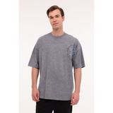 Lumberjack ml Levı 12FL-08 5fx A Antrasıt Erkek Kısa Kol T-Shirt - Çok Renkli