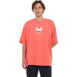 Lumberjack ml Ravon 11HL-202 Nar Çiçeği Erkek Kısa Kol T-Shirt - Kırmızı - 2XL