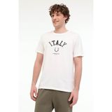 Lumberjack ML RENATO 11ITL1019 5FX Beyaz Erkek Kısa Kol T-Shirt - 2XL