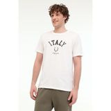 Lumberjack Ml Renato 11ITL1030 5FX Beyaz Erkek Kısa Kol T-Shirt, M