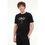 lumberjack ml Renato 11ıtl1030 5fx Siyah Erkek Kısa Kol T-shirt