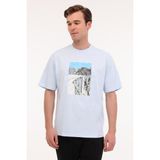 Lumberjack ML VITO 11URB4006 5FX Açık Mavi Erkek Kısa Kol T-Shirt - 2XL