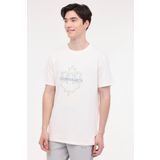 Lumberjack Ml Walter 11Wk1005 4FX Ekru Erkek Kısa Kol T-Shirt, 2XL