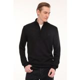 Lumberjack Pullover Half Zıp Siyah Erkek Kazak