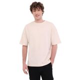 Lumberjack Ros 11HS113 Erkek Bej Yuvarlak Yaka Tişört, XXL