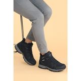 Lumberjack Shell Hı Su Geçirmez Mikrofiber Erkek Bot Ayakkabı Kışlık 2 cm Platform Yüksekliği - 024-Siyah