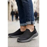 lumberjack Siyah Erkek Spor Ayakkabı - Bağcıksız Hafif Yürüyüş, Günlük Konfor ve Slip-On Sneaker