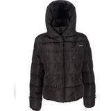 Lumberjack SN71 Short Karina Coat Kadın Şişme Midi Kaban 1pr Uzun Kol Siyah Düz Desenli XS Boyut 101044572