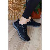 Lumberjack Unisex Lastikli Ortapedik Spor Ayakkabı, Siyah, 36 Beden