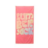 Lumberjack Unisex Pembe Plaj Havlusu STD SM MFIBER 6FX Modeli
